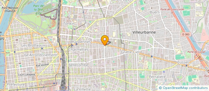 localisation de l'entreprise AL AUDITION  VILLEURBANNE