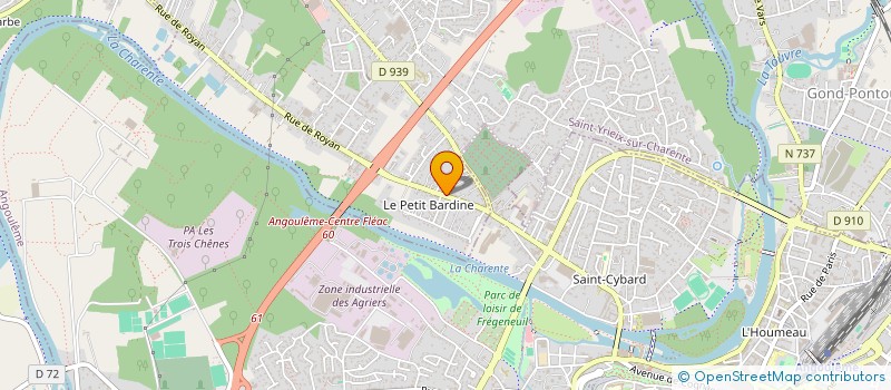 localisation de l'entreprise AL'AUTO à SAINT-YRIEIX-SUR-CHARENTE