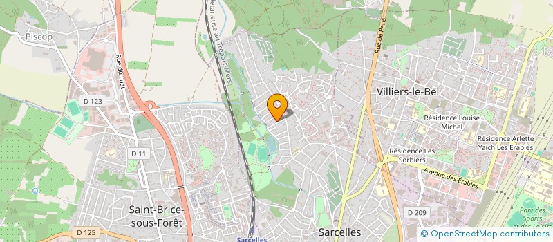 localisation de l'entreprise AL BTP à SARCELLES