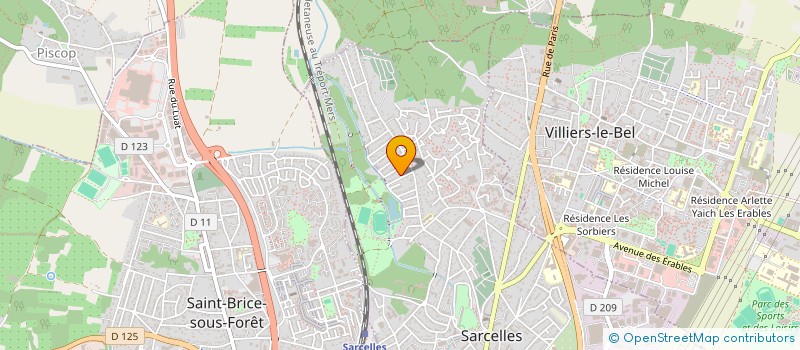 localisation de l'entreprise AL-BTP à SARCELLES