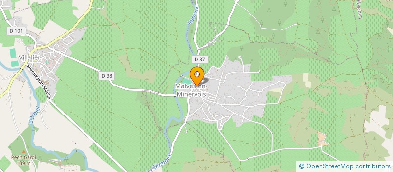 localisation de l'entreprise AL CASTEL CS  MALVES-EN-MINERVOIS