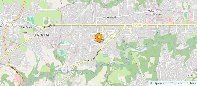 localisation de l'entreprise AL CRAPONNE  CRAPONNE