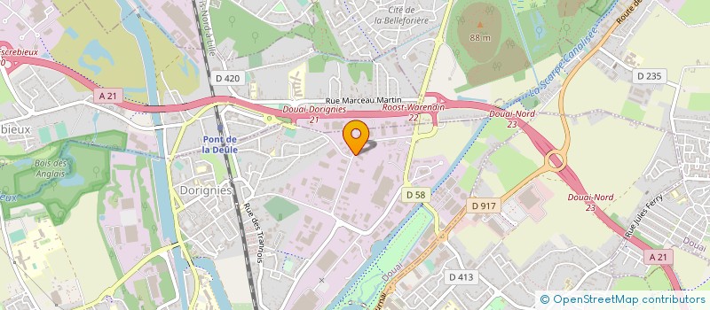 localisation de l'entreprise AL.DELOBELLE à DOUAI