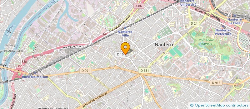 localisation de l'entreprise AL DENTE  NANTERRE