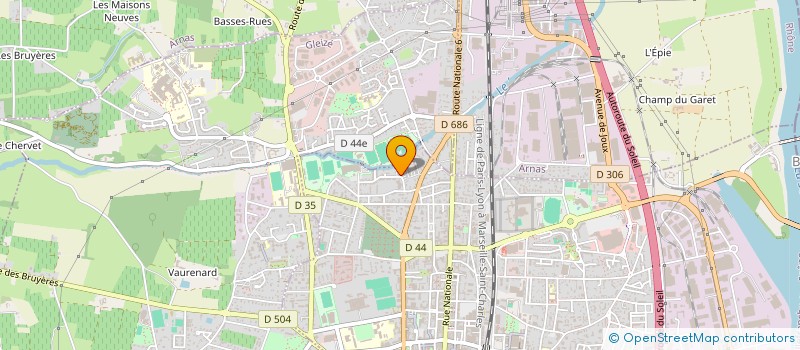 localisation de l'entreprise AL'EXPRESS  VILLEFRANCHE-SUR-SAONE