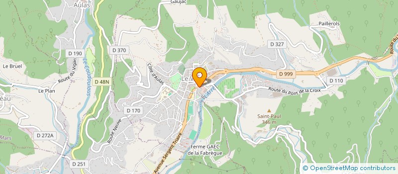 localisation de l'entreprise AL FIRDAWS ASSOCIATION CULTUELLE ET CULTURELLE VIGANAISE  LE VIGAN