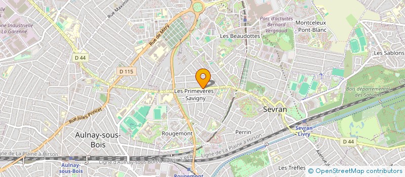 localisation de l'entreprise AL'IMMO à SEVRAN