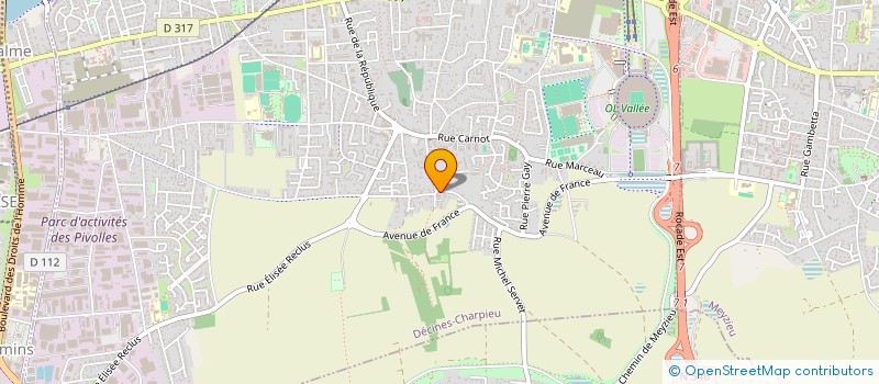 localisation de l'entreprise AL IMMO  DECINES-CHARPIEU