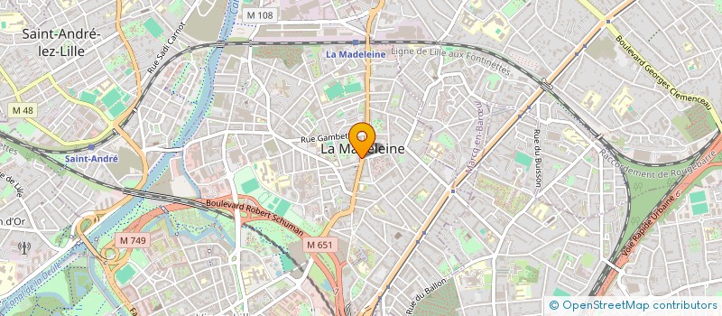 localisation de l'entreprise AL IMMOBILIER CONSEIL à LA MADELEINE