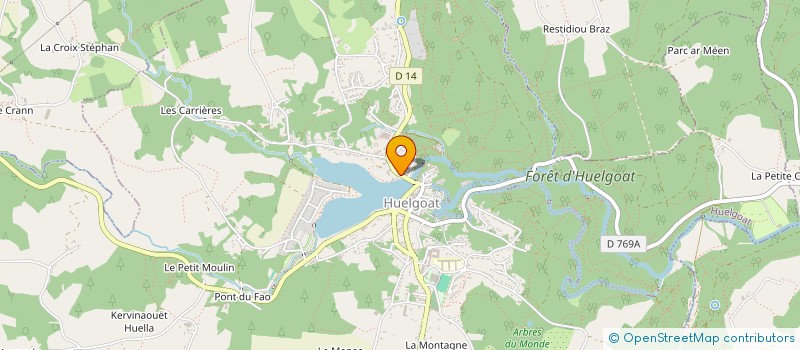 localisation de l'entreprise AL LOGODENNIG  HUELGOAT