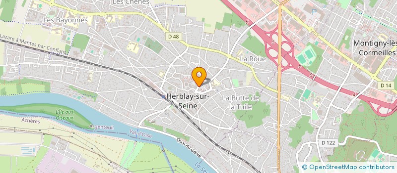 localisation de l'entreprise AL.MA.GA. à HERBLAY-SUR-SEINE