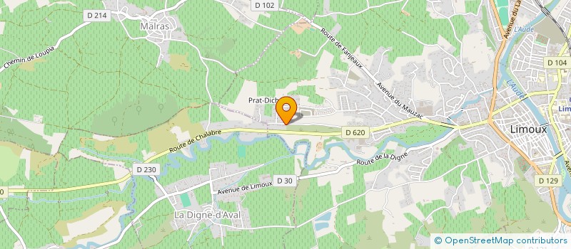 localisation de l'entreprise AL MANA  LIMOUX