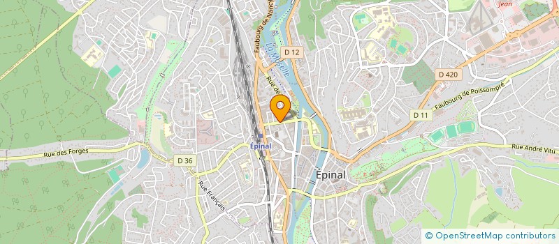 localisation de l'entreprise AL MESSAGERIE à EPINAL