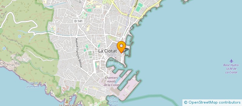 localisation de l'entreprise AL METAL à LA CIOTAT
