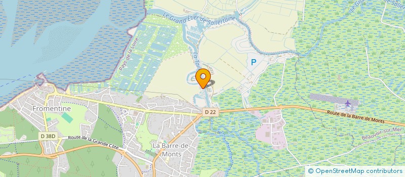 localisation de l'entreprise AL PEAUD COQUILLAGES  LA BARRE-DE-MONTS