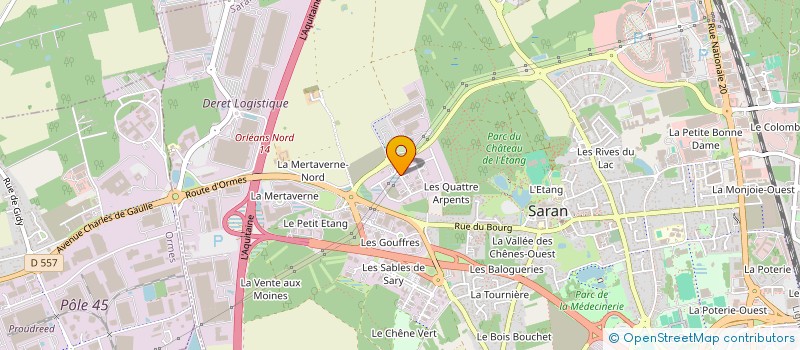 localisation de l'entreprise AL PERF à SARAN
