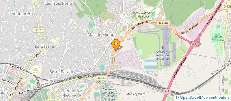 localisation de l'entreprise AL PNEUS  NIMES