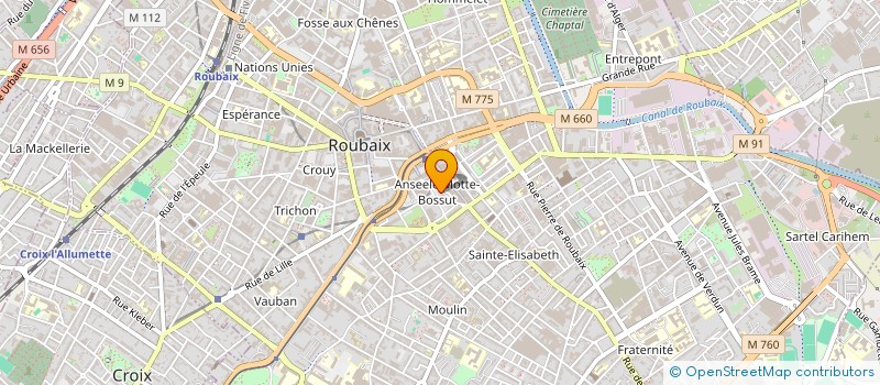 localisation de l'entreprise AL PROTECTION à ROUBAIX