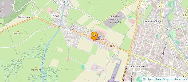 localisation de l'entreprise AL PUBLILUX à HOUTAUD