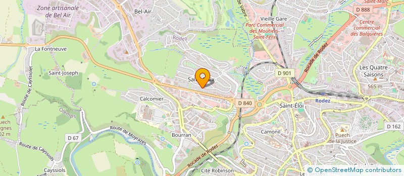 localisation de l'entreprise AL SAJ  RODEZ