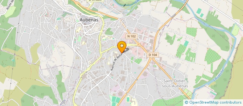 localisation de l'entreprise AL STUDIO à AUBENAS