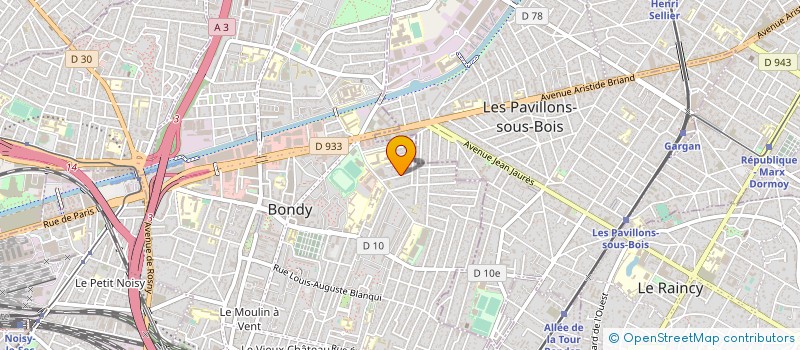 localisation de l'entreprise AL' TECH  BONDY