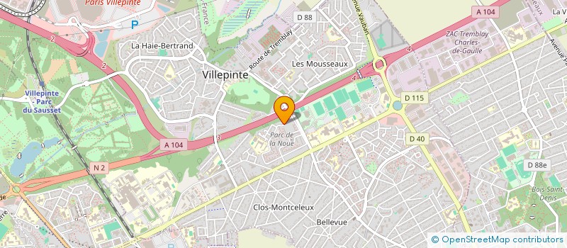 localisation de l'entreprise AL YATEEM & MISKEEN BY MLLE SACKO à VILLEPINTE