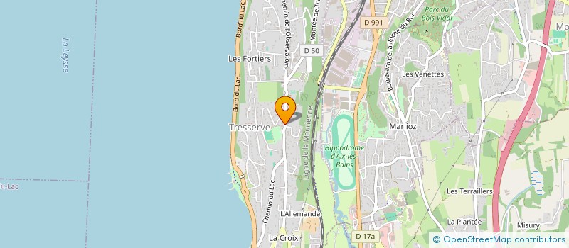 localisation de l'entreprise AL2C  TRESSERVE