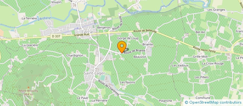 localisation de l'entreprise AL2F  SAINT-LAGER