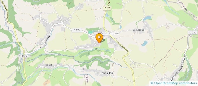 localisation de l'entreprise AL2P à MONTAGNIEU