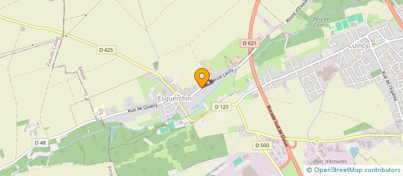 localisation de l'entreprise AL3G à ESQUERCHIN