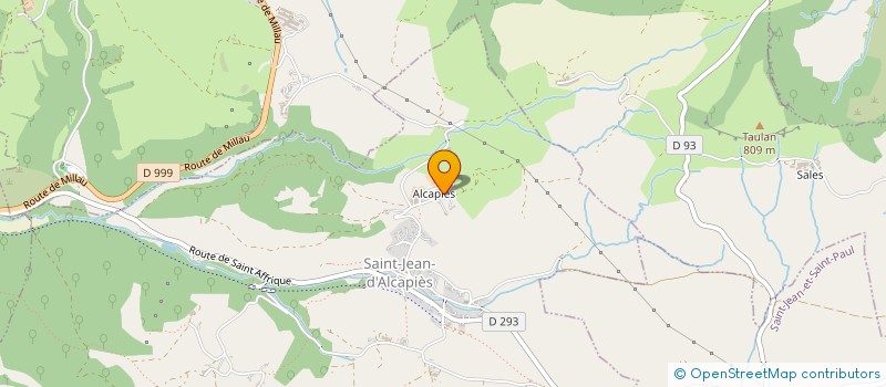 localisation de l'entreprise AL4PIECES  SAINT-JEAN-D'ALCAPIES