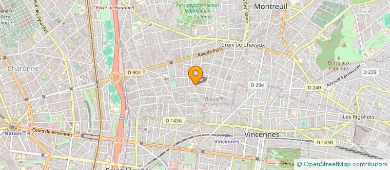 localisation de l'entreprise ALA à MONTREUIL