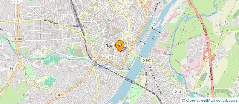 localisation de l'entreprise ALA AMICALE LAIQUE ARSENAL  ROANNE