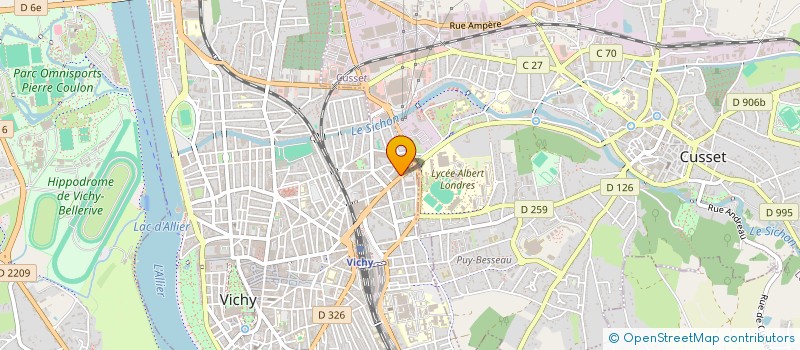 localisation de l'entreprise ALA B à VICHY