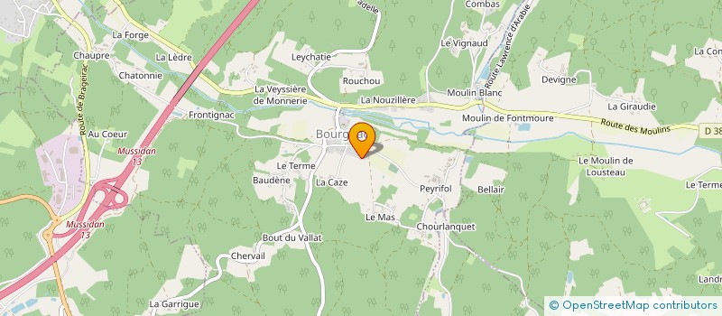 localisation de l'entreprise ALAB  SOURZAC