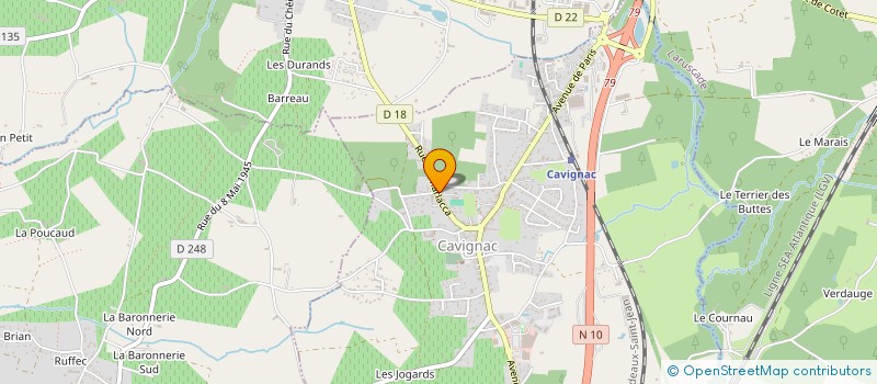 localisation de l'entreprise ALABA à CAVIGNAC