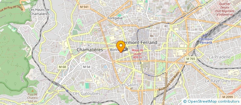 localisation de l'entreprise ALABAMA à CLERMONT-FERRAND