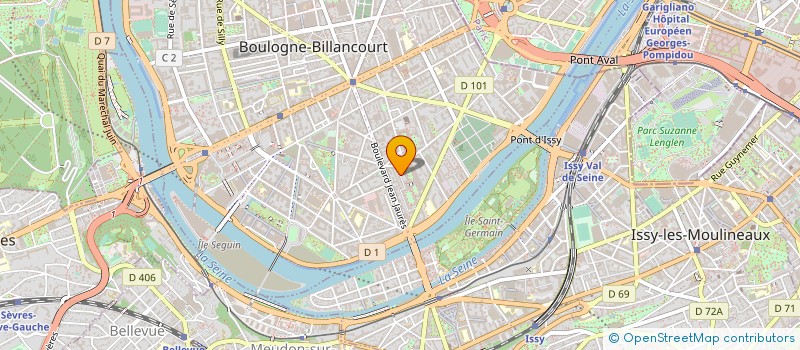 localisation de l'entreprise ALABAMA à BOULOGNE-BILLANCOURT