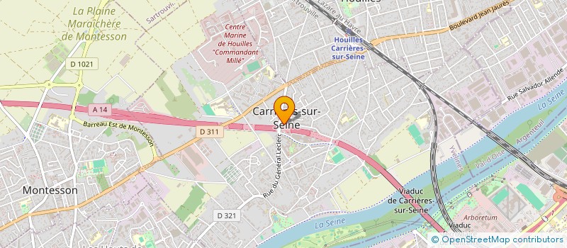 localisation de l'entreprise ALABAMA à CARRIERES-SUR-SEINE