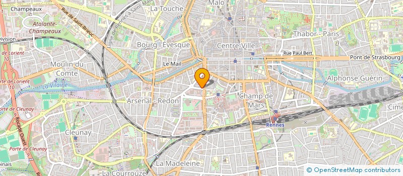 localisation de l'entreprise ALABAMA à RENNES