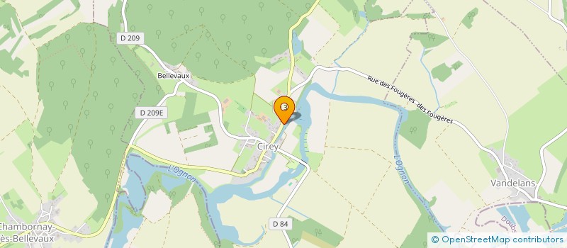 localisation de l'entreprise ALABAMA  CIREY