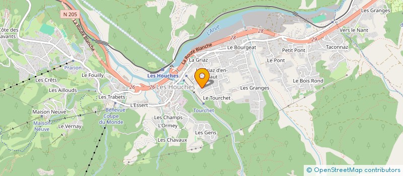 localisation de l'entreprise ALABANG  LES HOUCHES