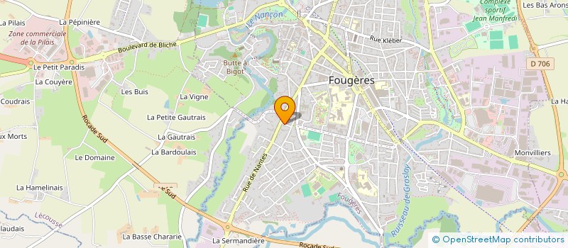 localisation de l'entreprise ALABI à FOUGERES
