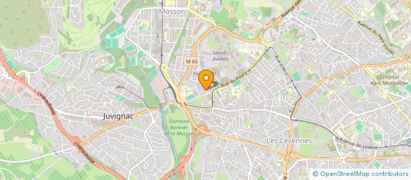 localisation de l'entreprise ALABISO INGENIERIE à MONTPELLIER
