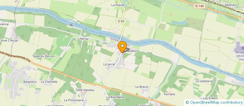 localisation de l'entreprise ALAC à ATHEE-SUR-CHER