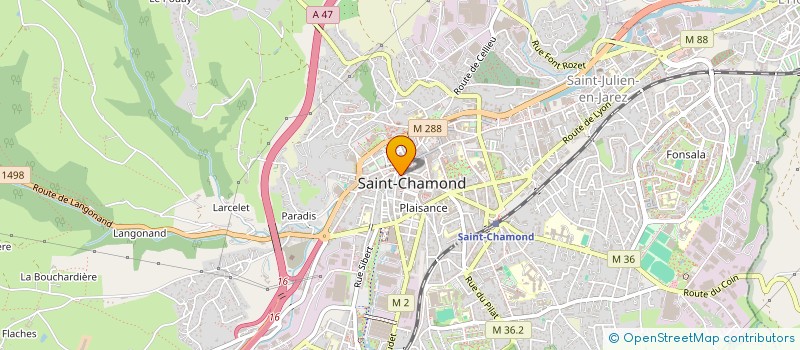 localisation de l'entreprise ALACOQUE à SAINT-CHAMOND