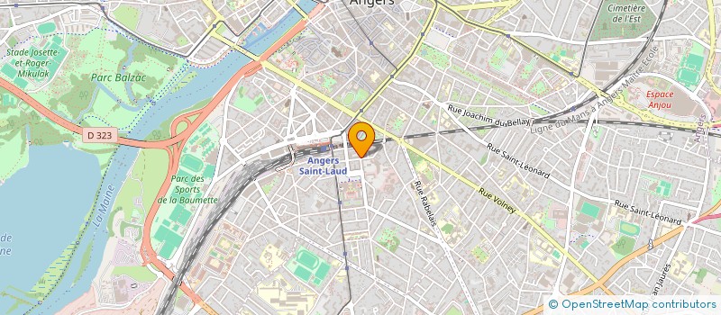localisation de l'entreprise ALACV à ANGERS