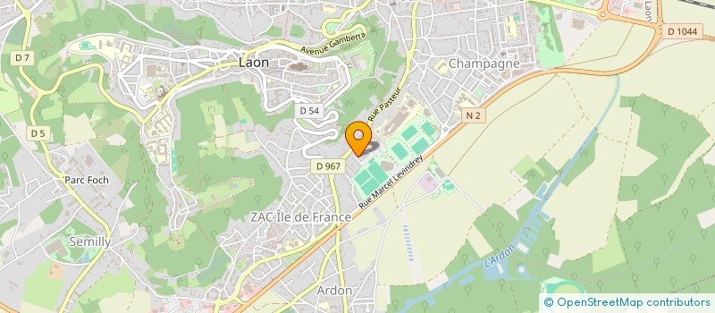 localisation de l'entreprise ALAD'1 à LAON