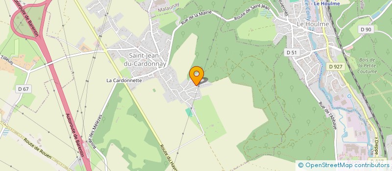 localisation de l'entreprise ALAD76 SERVICES  SAINT-JEAN-DU-CARDONNAY